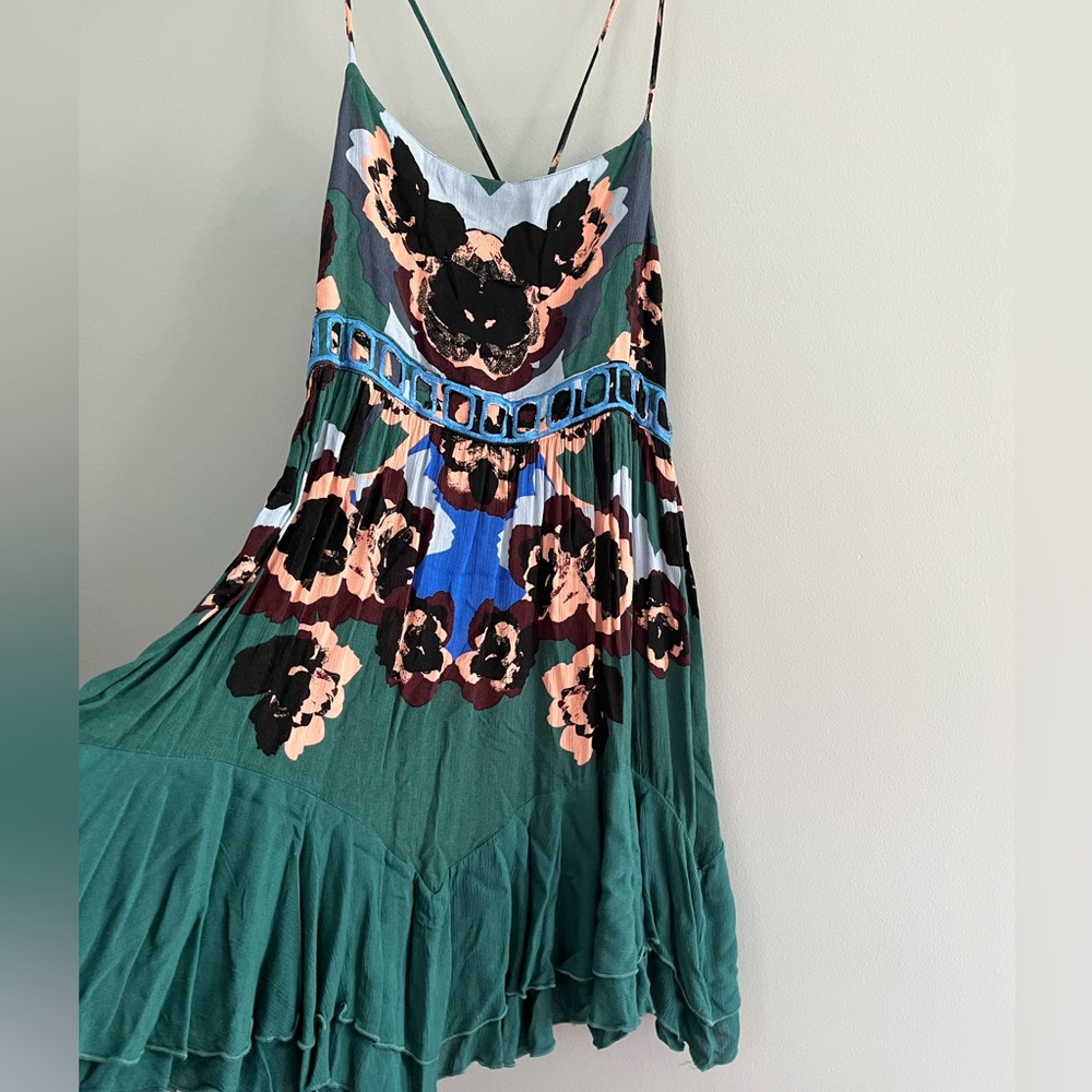 Free People Sweet Lucy Dress Emerald Green